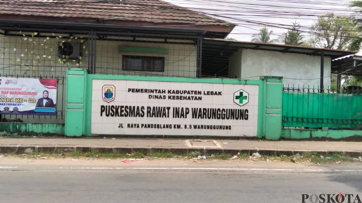 Suasana Puskesmas Warunggunung, Kabupaten Lebak, Banten. (Sumber: Poskota/Samsul Fatoni)
