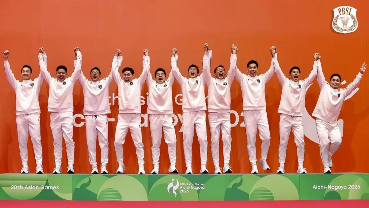 Klasemen Asian Games 2026 per Jumat, 25 September 2026. (Sumber: Instagram/@badminton.ina)
