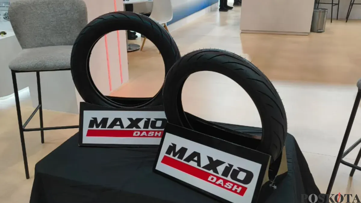 Ban Maxio Dash yang diluncurkan Astra Otoparts di Automechanika 2026. (Sumber: Poskota/Dimas)