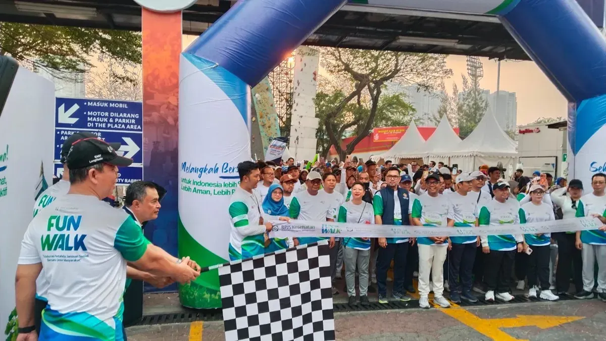 Fun Walk 3K Kolaborasi Pentahelix Jaminan Sosial bersama Unsur Masyarakat di kawasan CFD Kuningan, Jakarta Selatan, Minggu, 27 September 2026. (Sumber: Dok. BPJS)