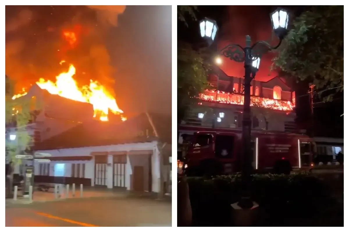 Hamzah Batik Malioboro terbakar pada Senin dini hari, 28 September 2026. (Sumber: X/@joneshop)