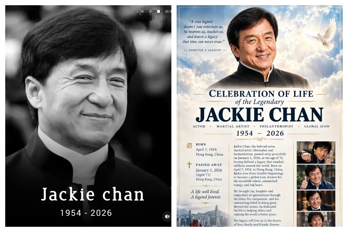 Rumor Jackie Chan dikabarkan meninggal dunia. (Sumber: X/@NuelPositive)