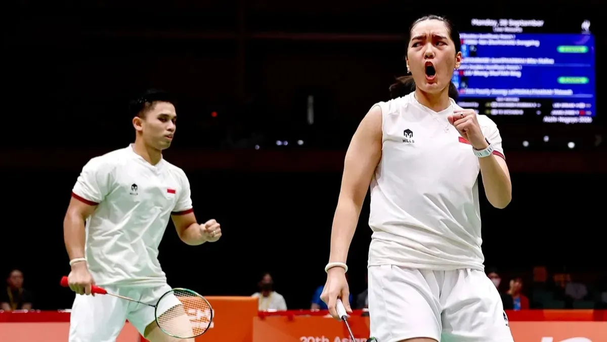 Link live score final badminton Asian Games 2026. (Sumber: Instagram/@badminton.ina)
