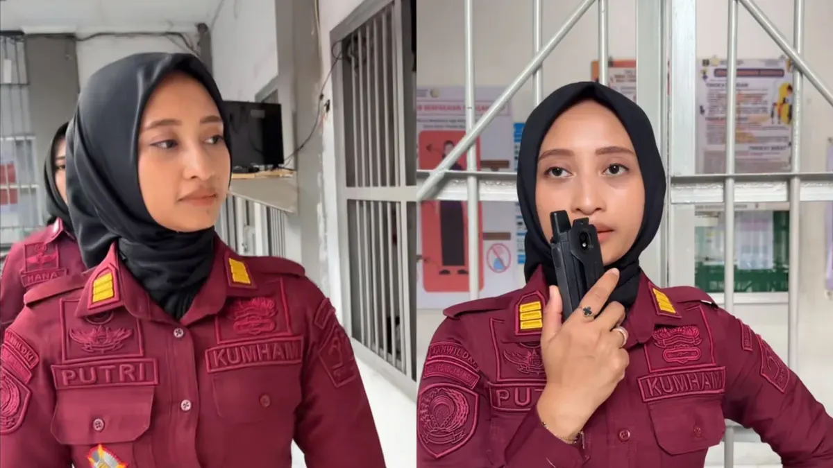 Sosok Nur Mariyana Putri, Kepala Kesatuan Pengamanan Rutan Kelas I Pondok Bambu yang dinonaktifkan gegara terlibat kasus dugaan pungli di rutan. (Sumber: TikTok/@rutan_pondokbambu)