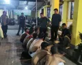 Pelaku tawuran saat diamankan di Polsek Panongan, Kabupaten Tangerang. (Sumber: Istimewa)