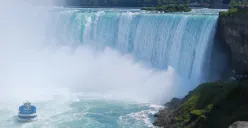 Air Terjun Niagara, yang berada di perbatasan antara negara bagian New York AS, dan wilayah provinsi Ontario, Kanada. (Sumber: Foto/Pixabay)