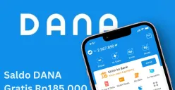 Cara mendapatkan saldo DANA Rp185.000 secara gratis. (Sumber: Poskota/Faiz)