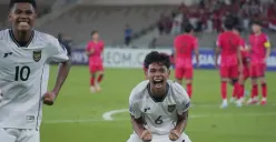 Timnas Indonesia U17 berhasil kejutkan Korea Selatan di laga perdana Piala Asia U17 2025. (Sumber: X/@timnasindonesia)