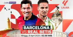 Link live streaming Barcelona vs Real Betis. (Sumber: Vidio)
