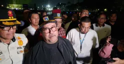 Wakil Gubernur Jakarta, Rano Karno seusai melihat festival 'Lebaran di Jakarta' di kawasan Monas, Jakarta Pusat, Sabtu, 5 April 2025. (Sumber: Poskota/Pandi Ramedhan)