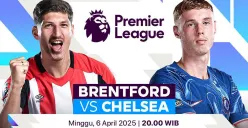 Link live streaming Brentford vs Chelsea di pekan 31 Premier League 2024-25. (Sumber: Vidio)