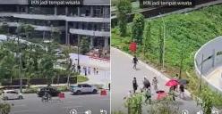 Viral beredar video yang memperlihatkan kondisi IKN jadi tujuan wisata libur Lebaran 2025. (Sumber: Tangkap layar X/@mdy_asmara1701)