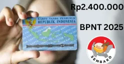 NIK e-KTP atas nama Anda berhasil terima saldo dana bansos Rp2.400.000 dari subsidi BPNT per tahun 2025. (Sumber: Poskota/Gabriel Omar Batistuta)
