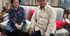 Presiden Prabowo Subianto dan Ketua Umum PDI Perjuangan Megawati Soekarnoputri sebelumnya melakukan pertemuan tertutup pada Senin malam, 7 April 2025 di kediaman Megawati di Teuku Umar, Jakarta. (Sumber: Capture Instagram Sufmi Dasco)