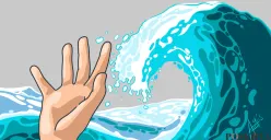 Ilustrasi tenggelam. (Sumber: Poskota/Arif Setiadi)