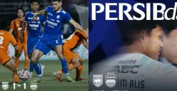 Ilustrasi babak pertama laga Borneo FC vs Persib Bandung. (Sumber: Persib)