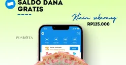 Klaim DANA kaget berisi saldo e-wallet Rp125.000. (Sumber: Poskota/Della Amelia)
