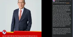 Ucapan selamat untuk Park Han-Seo dari VFF diunggah di akun resmi VFF di Facebook. (Sumber: Facebook/VietnameseFootball)