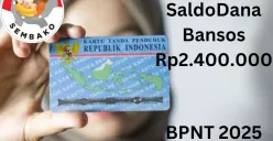 NIK e-KTP milik Anda terpilih menerima saldo dana bansos Rp2.400.000 per tahun dari subsidi BPNT 2025. (Sumber: Poskota/Gabriel Omar Batistuta)