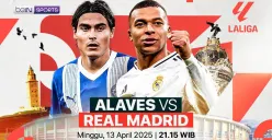 Link live streaming Alaves vs Real Madrid. (Sumber: Vidio)