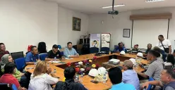 Warga yang terdampak melakukan audiensi dengan manajemen Perusahaan PT Elnusa Petrofin, Senin 14 April 2025. (Sumber: Corporate Communication & Relation PT Elnusa Petrofin)