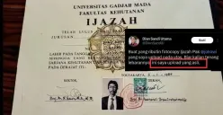 Potret ijazah yang disebut-sebut merupakan milik Jokowi. (Sumber: X/@DianSandiU)