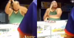 Momen seorang preman mengamuk hingga melakukan penganiayaan ke penjaga konter karena tidak diberikan saldo gratis. (Sumber: Tangkap Layar Instagram/@jabodetabek24info)
