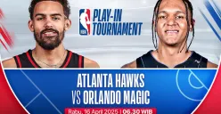Link live streaming Orlandi Magic vs Atlanta Hawks. (Sumber: Vidio)
