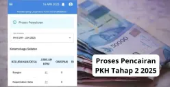 Contoh proses pencairan bansos PKH tahap 2 2025. (Sumber: Poskota/Audie Salsabila)