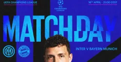 Saksikan live streaming antara Inter Milan vs Bayern Munchen di babak perempat final leg kedua Liga Champions 2024/2025 (Sumber: Instagram @inter)