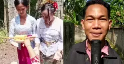 Agus Buntung Menikah Gunakan Keris sebagai Simbol Mempelai Pria (Sumber: Moeslim choice)