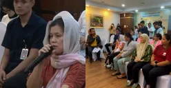 Eks pemain sirkus Taman Safari saat audiensi di Kementerian Hak Asasi Manusia (HAM) terkait dugaan eksploitasi. (Sumber: Instagram/@mugiyanto.official)