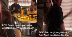 Viral di media sosial momen Ariel Noah dan Wulan Guritno bikin geger netizen.