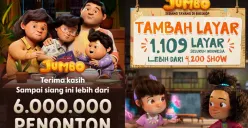 Film animasi Jumbo tembus 6 juta penonton dalam 22 hari, kini masuk jajaran film Indonesia terlaris sepanjang masa. (Sumber: Capture  @visinemaid)