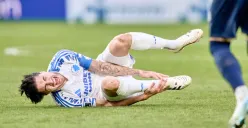 Potret Kevin Diks yang mengalami cedera. (Sumber: X/@SpieltagIndo)