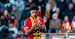 Dean James absen saat Go Ahead Eagles mengukir sejarah juara Piala KNVB 2024-25. (Sumber: Instagram @dean11james)