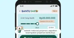 Tampilan aplikasi pinjol BantuSaku. (Sumber: Play Store)