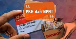 Pencairan saldo dana bansos PKH dan BPNT tahap 2025. (Sumber: Poskota/Risti Ayu Wulansari)