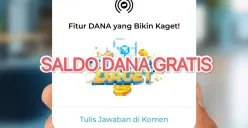 Klaim saldo DANA gratis dari ikutan kuis tebak fitur aplikasi DANA dompet elektronik. (IG DANA)