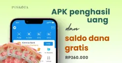 Klaim saldo DANA gratis Rp260.000 dari aplikasi penghasil uang. (Sumber: Poskota/Della Amelia)