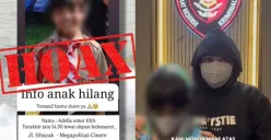 Viral berita anak hilang di Limo Depok terbyata hoax diduga karangan sang ibu agar ayahnya pulang. (Sumber: Instagram/@medsoszone)