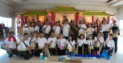 Direktorat Jenderal Bimbingan Masyarakat Buddha mengadakan kegiatan kerja bakti di lima vihara Jabodetabek, Jumat, 25 April 2025.