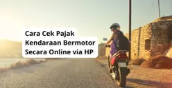 Cara cek pajak motor secara online via HP. (Canva)