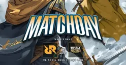Turnamen Mobile Legends MPL Indonesia season 15 mempertemukan tim RRQ Hoshi vs Dewa United hari ini Sabtu 26 April 2025 pukul 14.45 WIB. (RRQ)