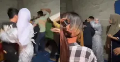 Momen seorang pengantin pria dikeroyok oleh sejumlah orang dari keluarga pengantin perempuan. (Sumber: Tangkap Layar Instagram/@funnelmedia)