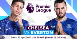 Link live streaming Chelsea vs Everton di pekan 34 Premier League 2024-25. (Sumber: Vidio)