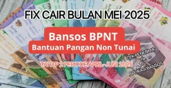 Jadwal penyaluran bansos BPNT tahap 2 periode 2025. (Canva)