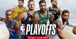 Live streaming playoff NBA 2025. (Sumber: Vidio)