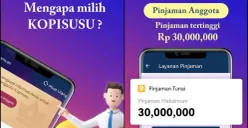 Tampilan aplikasi pinjol ilegal KOPISUSU. (Sumber: Play Store/KOPISUSU)