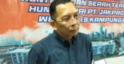 Direktur Bisnis PT Jakarta Propertindo (Jakpro), I Gede Adi Adnyana saat diwawancarai awak media, Jumat, 1 Agustus 2025. (Sumber: Poskota/Muhammad Tegar Jihad)